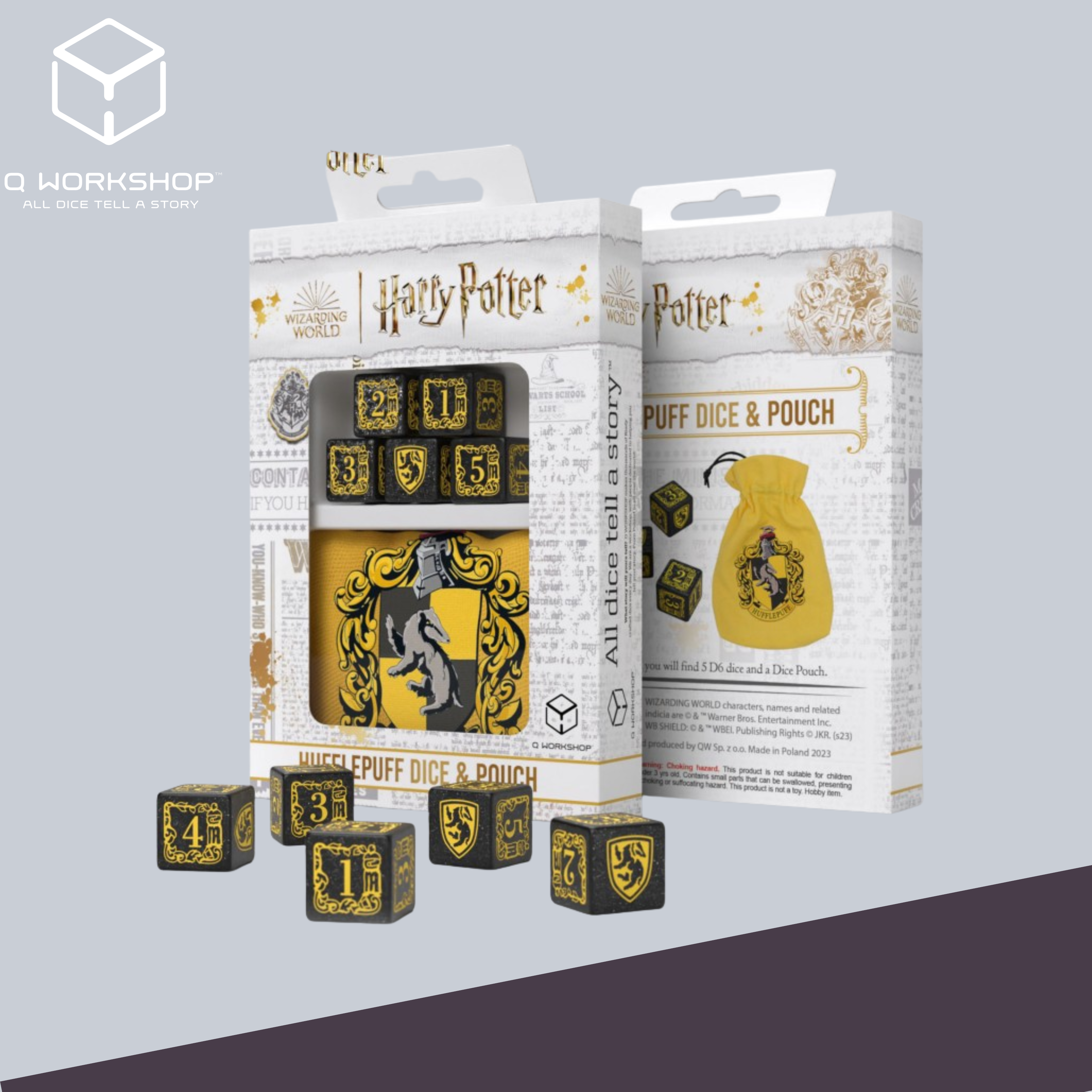 harry-potter-hufflepuff-dice-pouch-5-stuks-d6