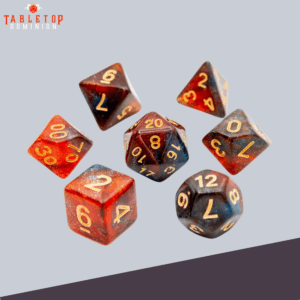 Berry Blaze | Acrylic Dice | 7Piece Set
