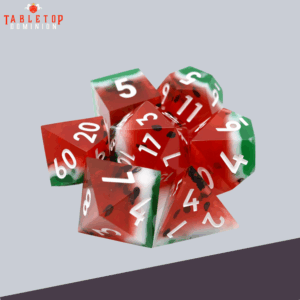 Watermelon Sugar | SharpEdge Dice | 7 Piece Set