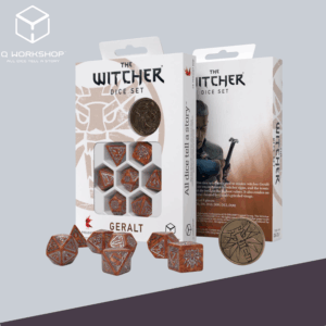 The Witcher Dice Set - Geralt - TheMonster Slayer (7 stuks + munt)