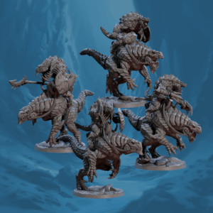 Frostheart Lizardmen - Brute Wyvern Raiders
