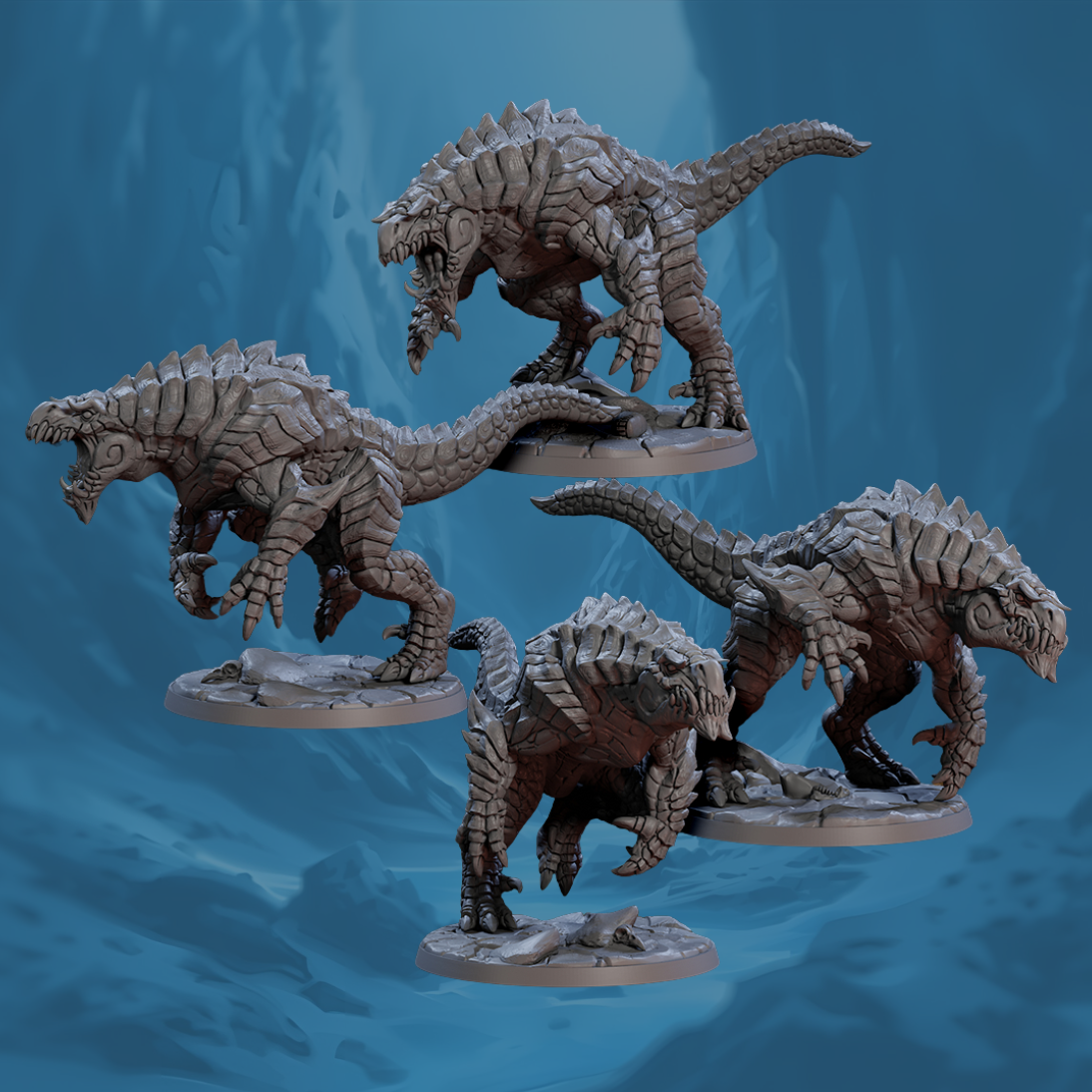 Frostheart Lizardmen - Brute Wyverns • Wild