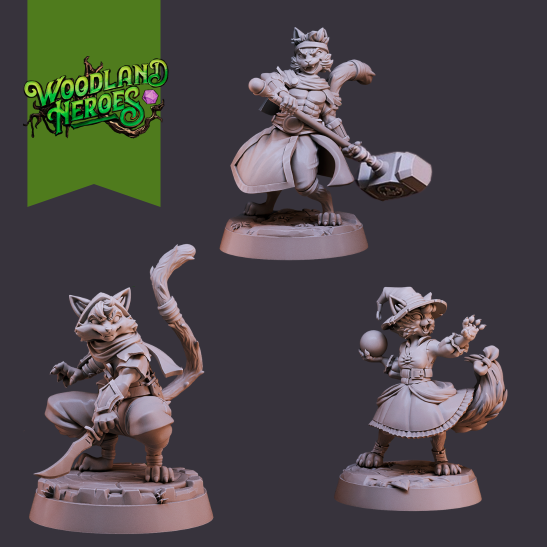 Woodland Heroes - Catfolk Defenders