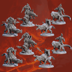 Magmaforged Dwarves of the Depths - Delani Dragonling Riders