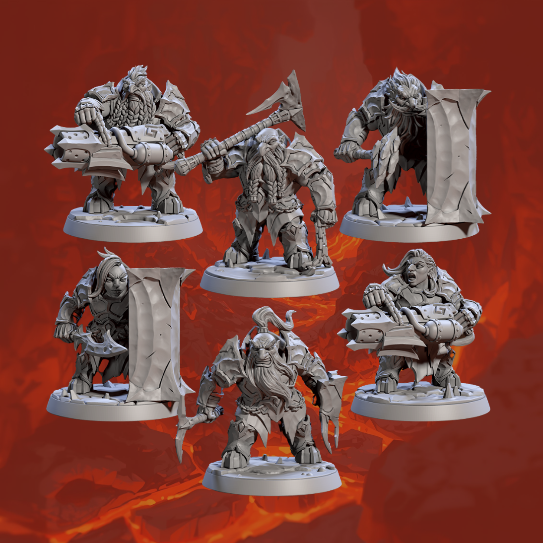 Magmaforged Dwarves of the Depths - Magmaforged Dumloks
