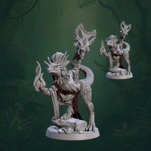 Goldmaw Lizardmen - Coaxoch the Duchess • Pinup