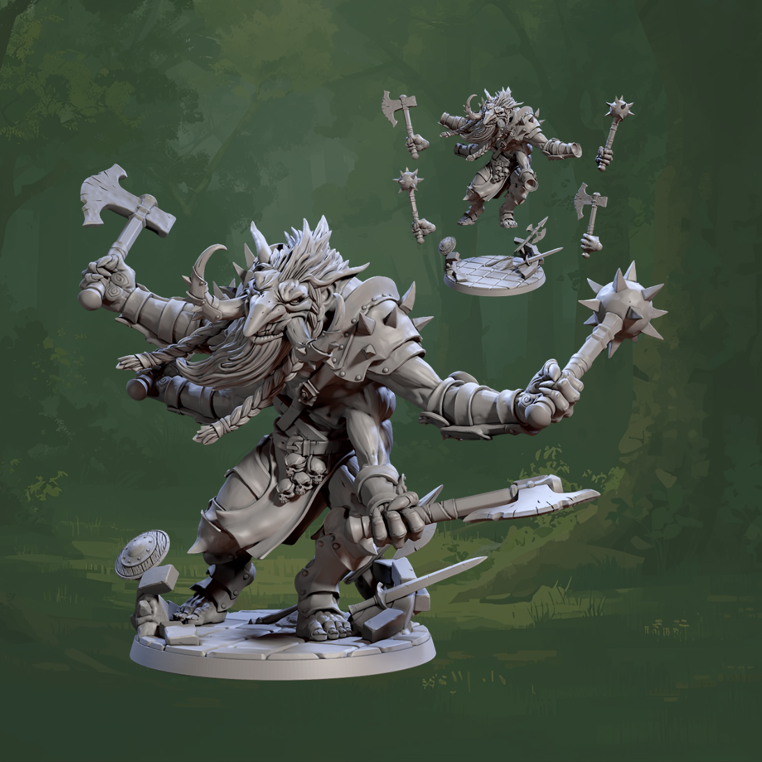Ironkeep War-Trolls - Grubnar Ironstorm