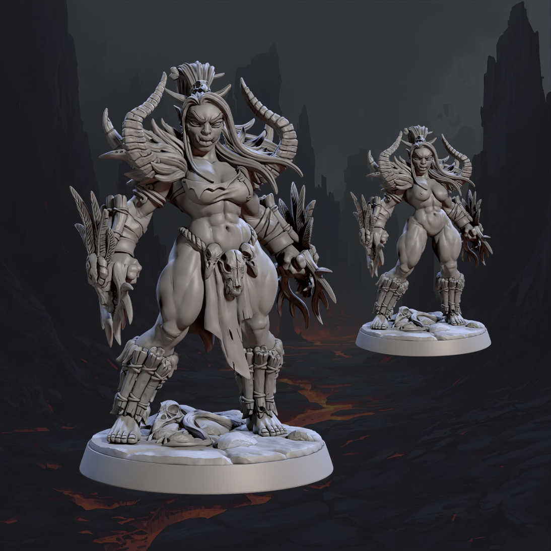 Blackcrag Orcs - Vesdra • Blackcrag Shaman • Pinup